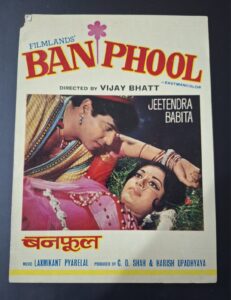 BAN PHOOL Bollywood movies booklet
