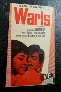 WARIS Bollywood movies booklet