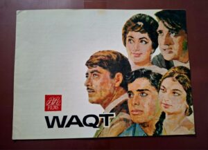WAQT Bollywood movies booklet