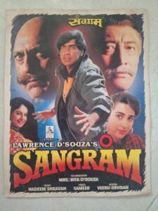 SANGRAM Bollywood movie booklet