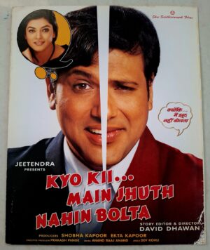 KYO KII MAIN JHUTH NAHI BOLTA Bollywood movies booklet