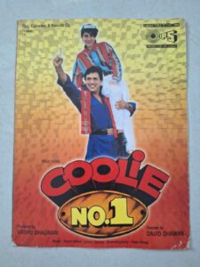 COOLIE NO.1 Bollywood movies booklet