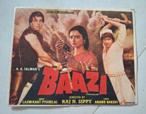 BAAZI Bollywood movie booklet