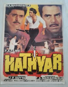 HATHYAR Bollywood movie booklet