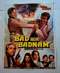 BAD AUR BADNAM Bollywood movie Booklets
